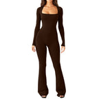 Damen Bodysuit mit weitem Bein und tiefem Dekolleté R&B