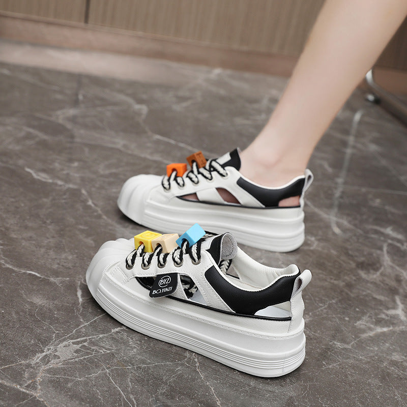 Damen Sneakers mit innovative Sohle und bunten Applikationen R&B