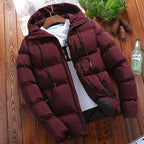 Herren nan gesteppte Thermo-Steppjacke mit Kapuze und winddichter, wasserabweisender Polyesterhülle R&B