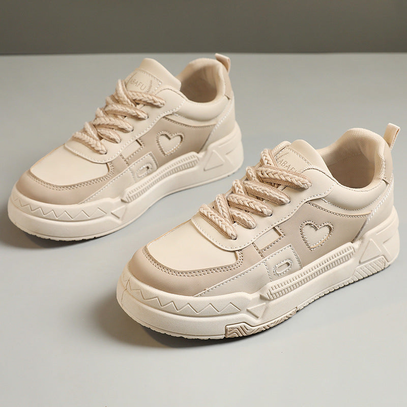 Damen Chunky Sneakers mit Herz-Applikation und dämpfender Sohle R&B