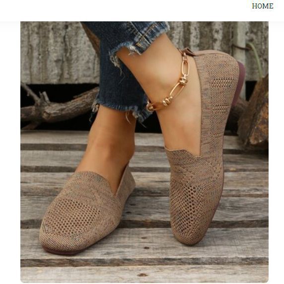 Damen Slip-On Ballerinas mit Leopardenmuster und atmungsaktivem Obermaterial R&B