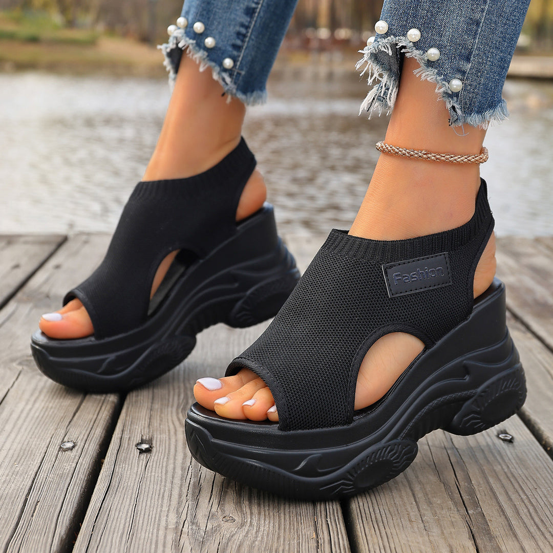 Damen Sneaker-Sandalen mit atmungsaktivem Obermaterial und rutschfester Sohle R&B