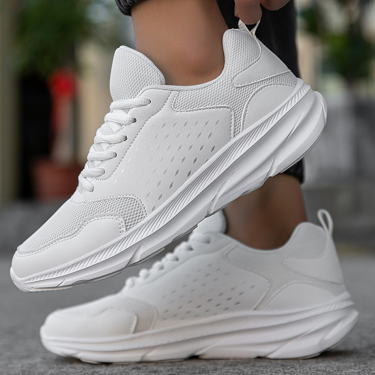 Damen Sportliche Leichtgewicht Sneakers mit dämpfendem Mesh-Obermaterial