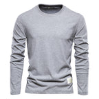 Herren Langarm T-Shirt mit hochwertigem Baumwollmix und modernem Fit