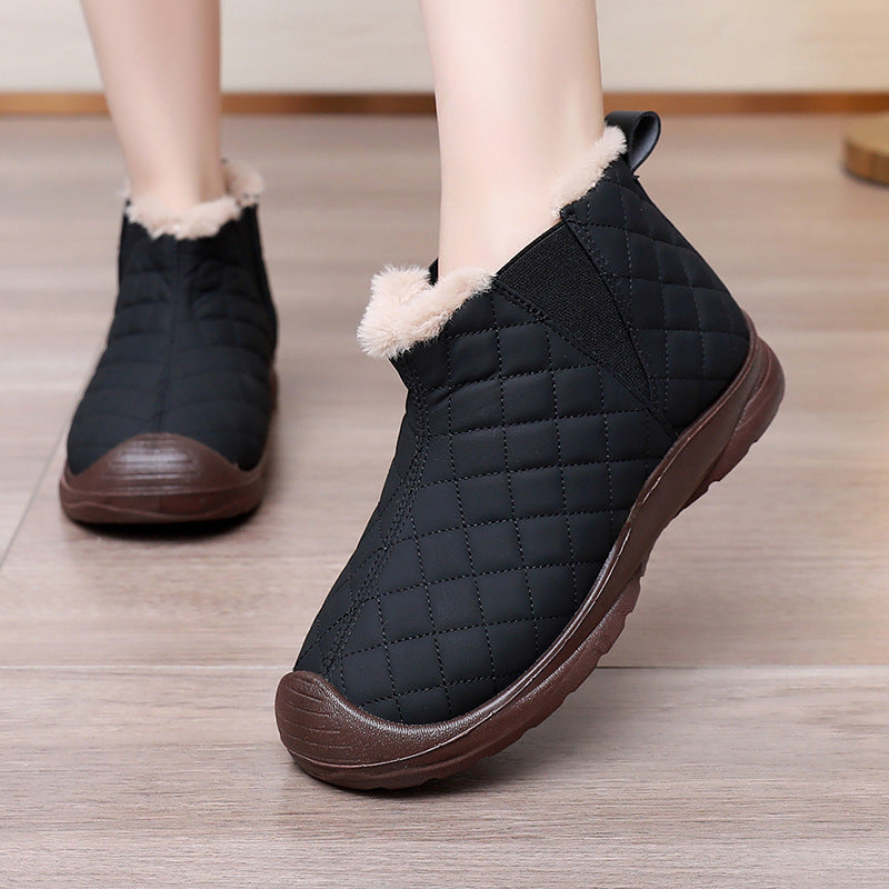 Damen Warmgefütterte Stiefeletten mit elastischem Einstieg und rutschfester Sohle R&B