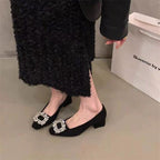 Damen elegante Pumps mit funkelnden Schmuckakzenten R&B