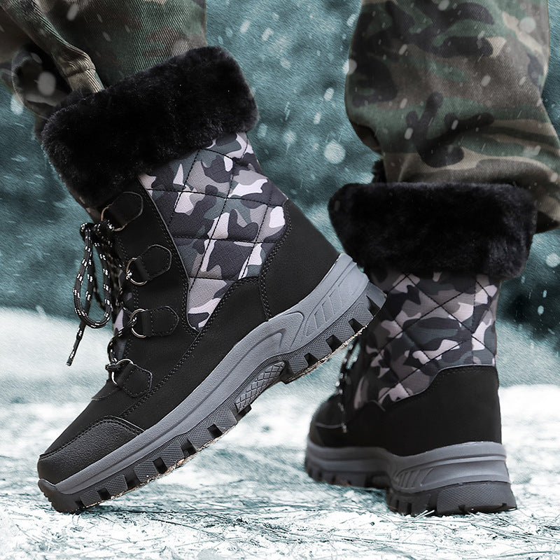 Damen modulare Winterstiefel mit isolierendem Futter und rutschfester Profilsohle