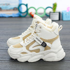 Damen Warme High-Top Sneakers mit isolierendem Innenfutter und rutschfester Sohle R&B