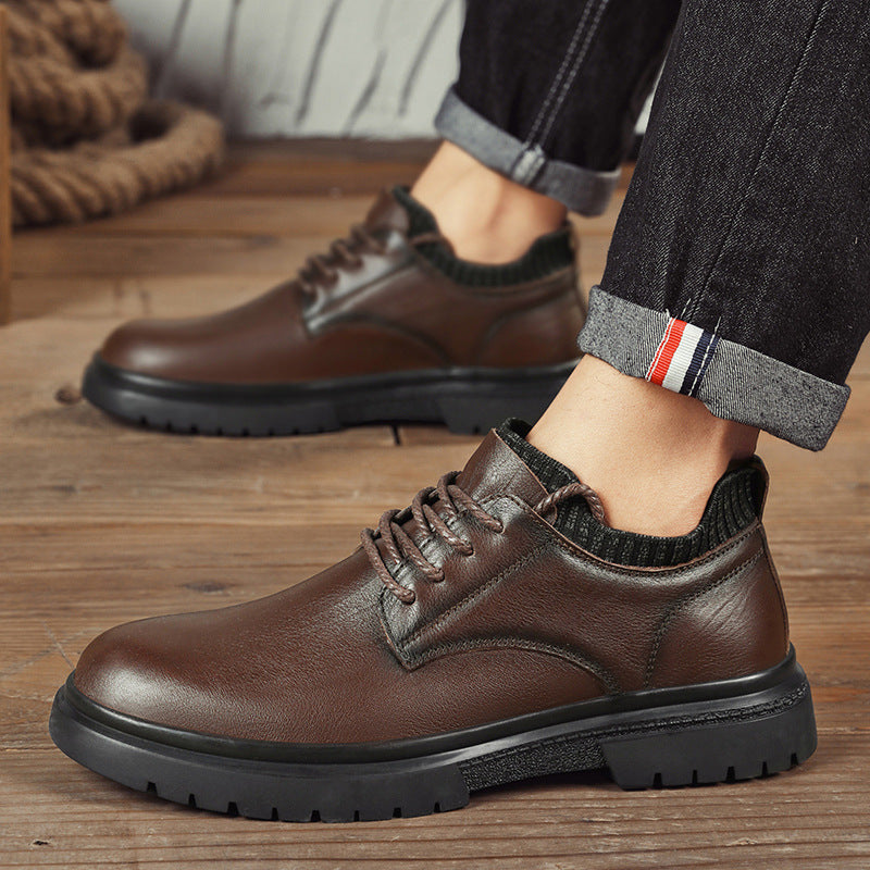 Herren Elegante Schnürschuhe mit rutschfester Sohle und atmungsaktivem Innenfutter R&B