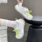 Damen Sportliche Sneakers mit atmungsaktivem Mesh-Obermaterial und rutschfester Sohle R&B