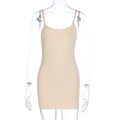 Damen Bodycon Kleid mit verstellbaren Trägern R&B