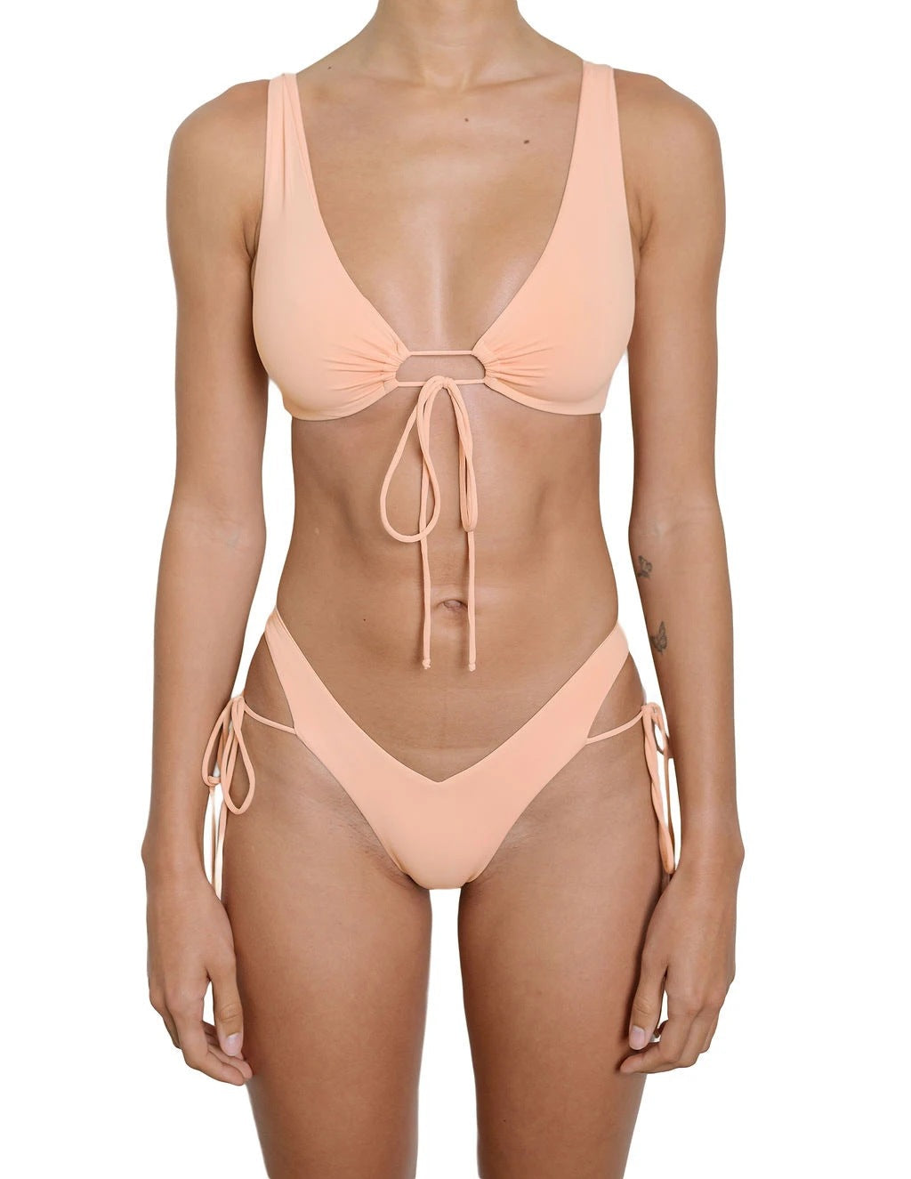 Damen Triangel-Bikini mit innovativem Schnitt und verstellbaren Seitenbändern R&B