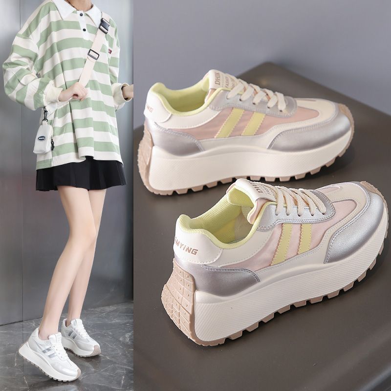 Damen Modische Plateau-Sneaker mit bequemem Fußbett und sportlichem Design R&B