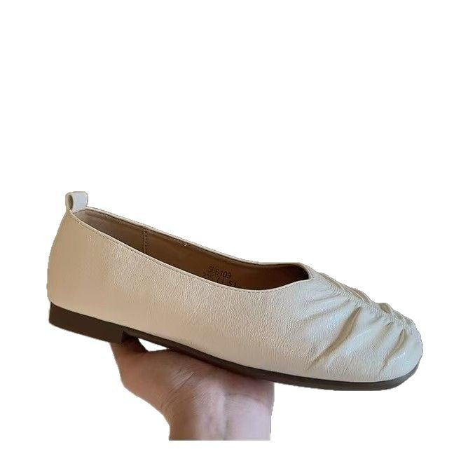 Damen elegante Ballerina-Schuhe mit modischem Rüschendesign und bequemer Innensohle R&B