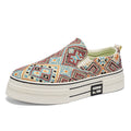 Damen Modische Slip-On Sneakers mit einzigartigem gewR&Btem Design R&B