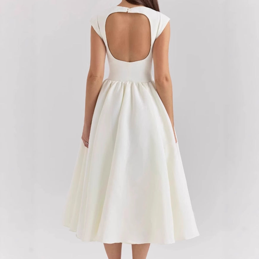 Damen Elegantes Ballkleid mit Tüllrock und Rückenreißverschluss R&B