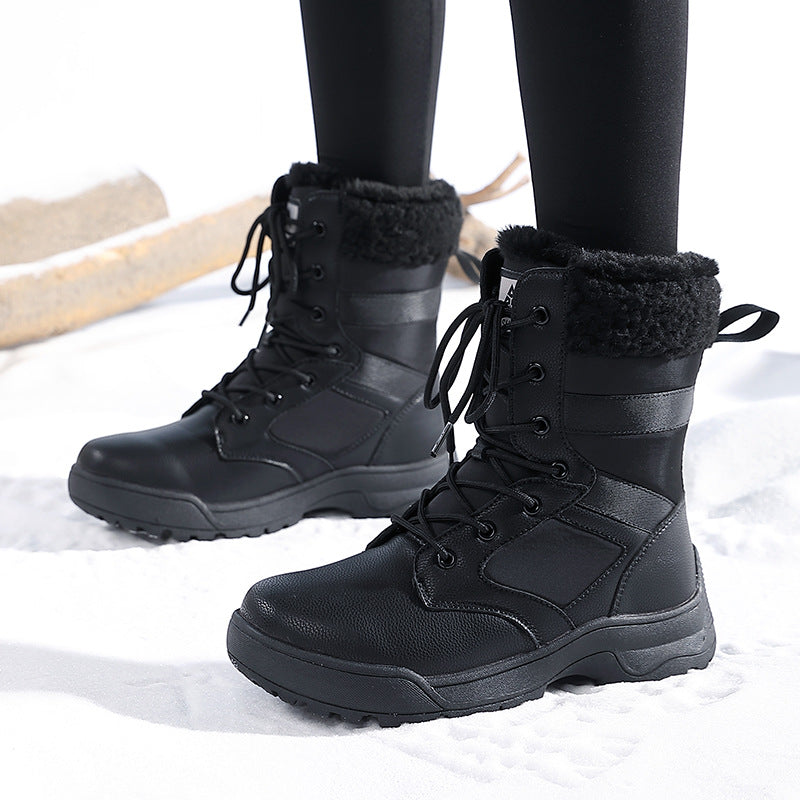 Damen warme Winterstiefel mit isolierender Polsterung und rutschfester Sohle R&B
