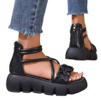 Damen Komfortable Riemchen Sandalen mit voluminösem Schnitt R&B