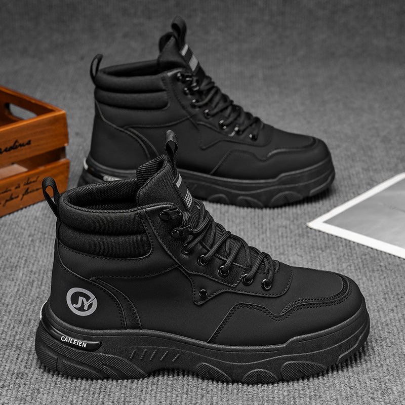 Herren Sneaker Boots mit hohem Schaft und rutschfester Sohle