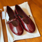 Damen Ballerinas mit verstellbarem Riemen und glänzendem Obermaterial R&B