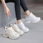 Damen Sneaker mit dicker Profilsohle und atmungsaktiver Mesh-Oberfläche R&B