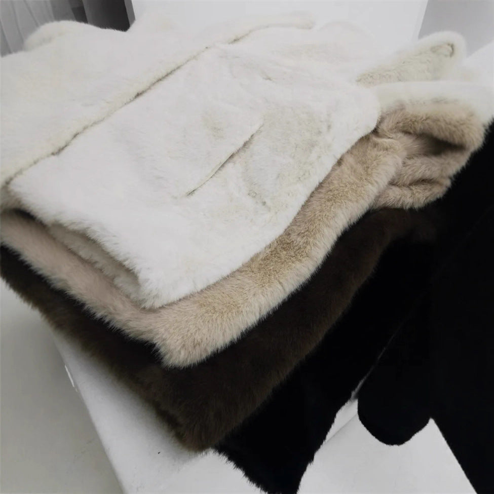 Damen Fleecejacke mit hohem Kragen und seitlichen Eingrifftaschen R&B