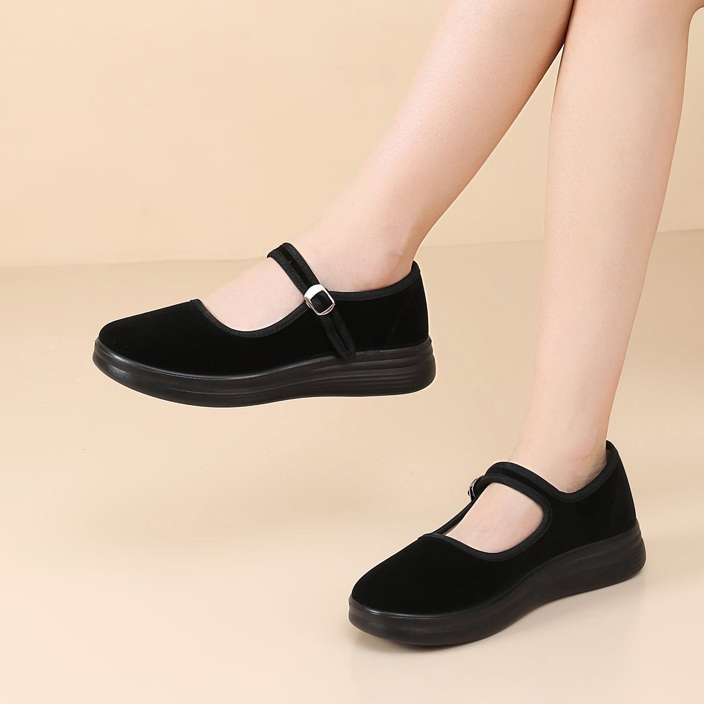 Damen Komfortable und stilvolle Schuhe mit verstellbarem Riemen R&B