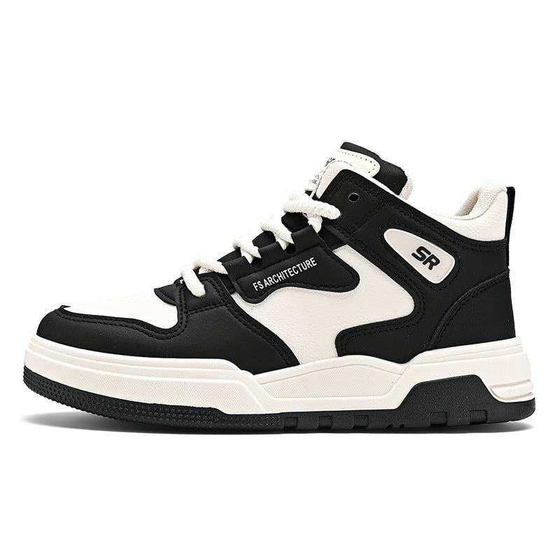 Damen sportliche High-Top Sneakers mit atmungsaktiver Oberfläche und stoßdämpfender Sohle R&B