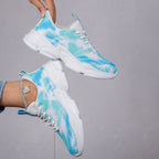 Damen Sportliche und farbenfrohe Laufschuhe mit atmungsaktivem Mesh-Obermaterial