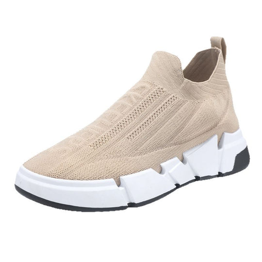 Damen Sportliche Slip-On Sneakers mit flexiblem Obermaterial und rutschfester Sohle R&B