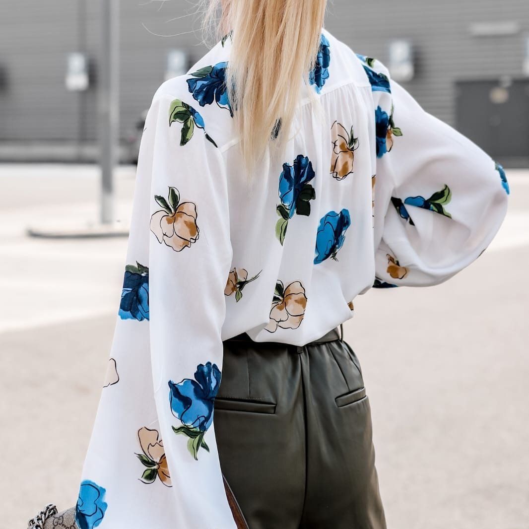 Damen Modische Bluse mit floralem Muster R&B
