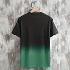 Herren T-Shirt mit modernem Farbverlauf und Palmenstickerei