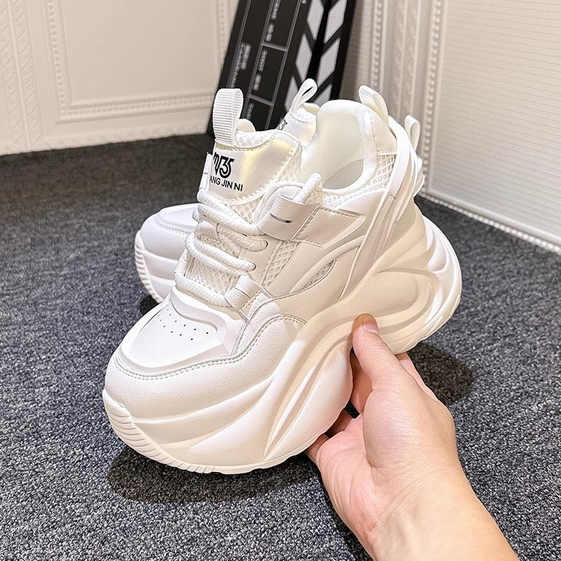 Damen Plateau-Sneaker mit extrem dämpfender Sohle und atmungsaktiver Oberfläche R&B