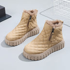 Damen Steppstiefel mit kuscheligem Lammfellfutter R&B