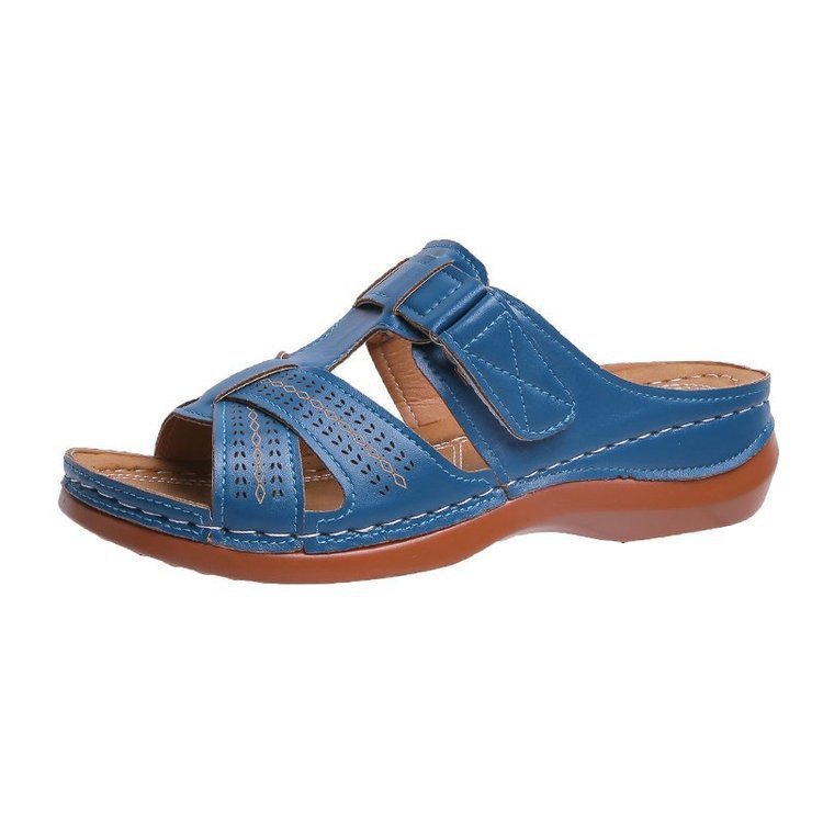 Damen Komfortable Sandalen mit verstellbaren Riemen und anatomischer Fußbett R&B