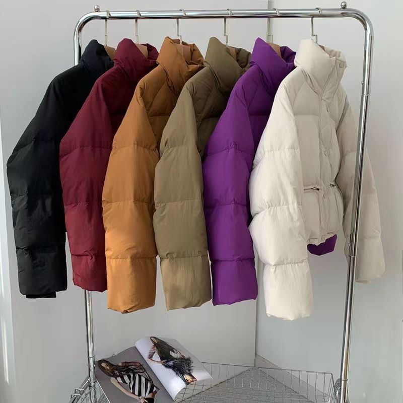 Damen gesteppte Winterjacke mit hohem Kragen und praktischen Taschen R&B