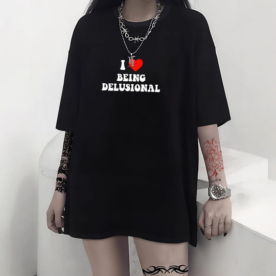Damen T-Shirt mit kreativem Katzenmotiv und verspielter Schleife R&B