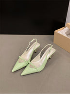 Damen Slingback-Pumps mit spitzem Design und elegantem Absatz R&B