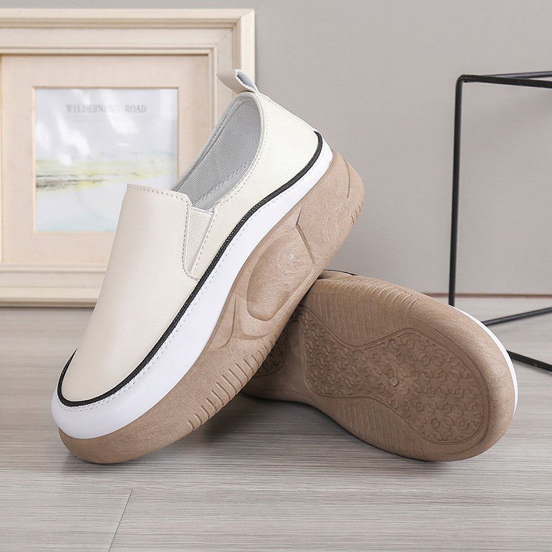 Damen trendige Slip-On Sneakers mit modischem Plateau R&B