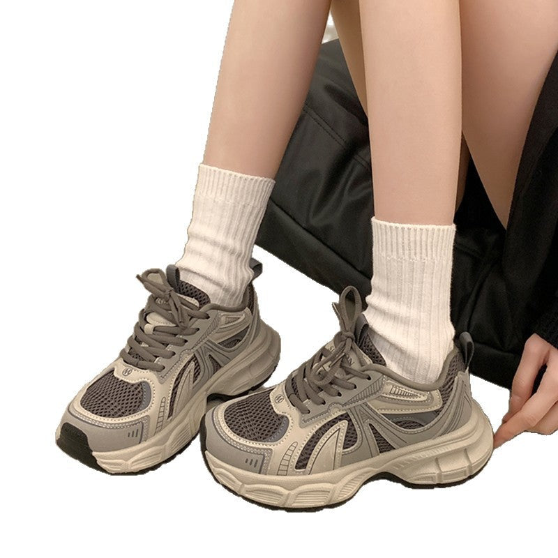 Damen Sportliche Lauf-Sneaker mit atmungsaktiver Mesh-Oberfläche und dämpfender Sohle