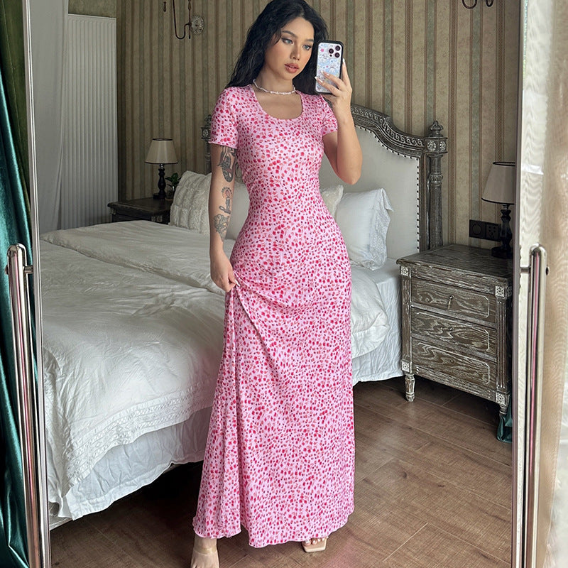 Damen Maxikleid mit floralem Muster R&B