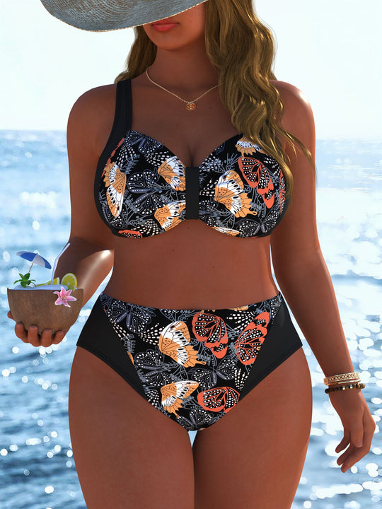 Damen Bikinis mit festem Halt und modischen Mustern R&B