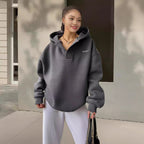 Damen Sportliches Oversized Poloshirt R&B