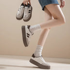 Damen Plattform Sneakers mit sportlichem Design und gepolsterter Innensohle R&B