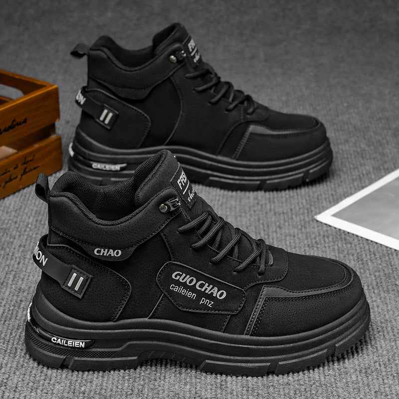 Damen Sportliche High-Top Stiefel mit rutschfester Sohle und verstärkter Dämpfung