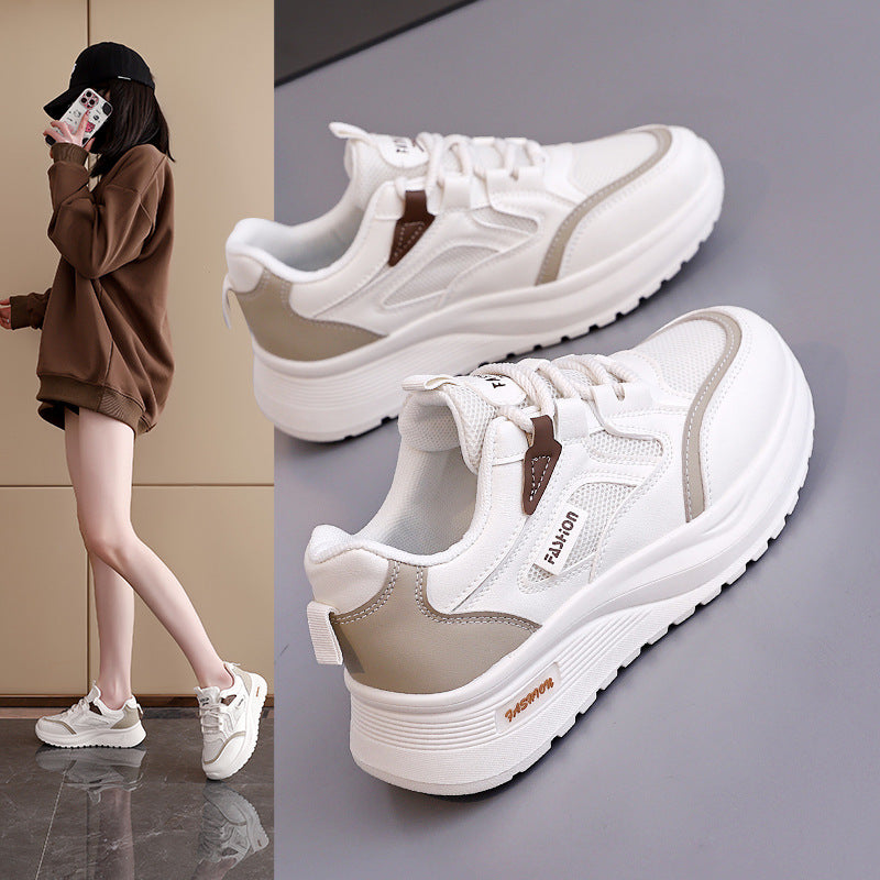 Damen modische Sneakers mit atmungsaktiver Mesh-Oberfläche und gepolsterter Sohle R&B