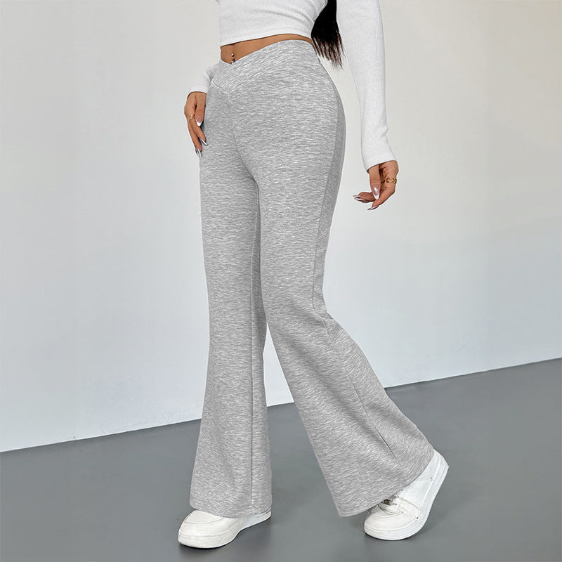 Damen moderne High-Waist Freizeithose im lässigen Schnitt R&B