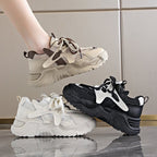 Damen Sportliche Chunky Sneaker mit atmungsaktiven Netzdetails und dämpfender Sohle
