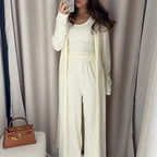 Damen elegantes Lounge-Set mit Cardigan R&B