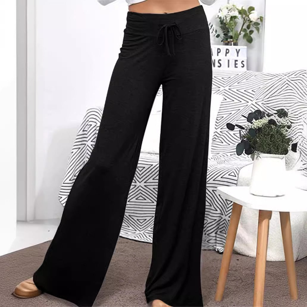 Damen Weite Freizeithose mit Kordelzug und lockerer Passform R&B